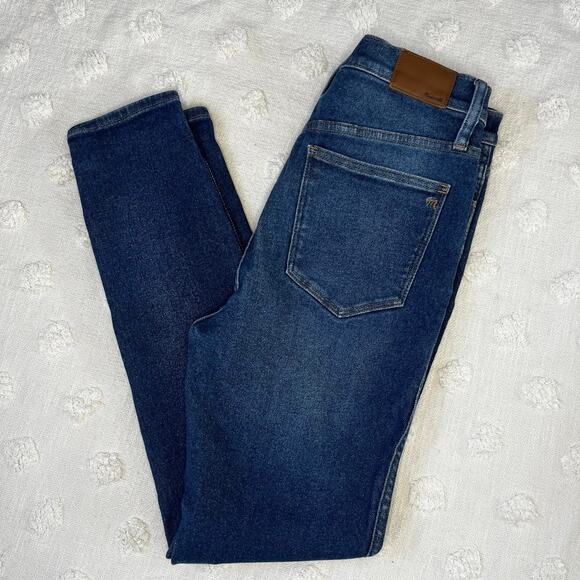 Madewell High Rise 10” Skinny Jean Medium Wash Stretch Magic Pockets Size 29 - Picture 3 of 10